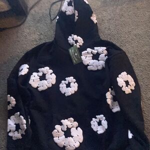 Black and White Floral Bomber Jacket